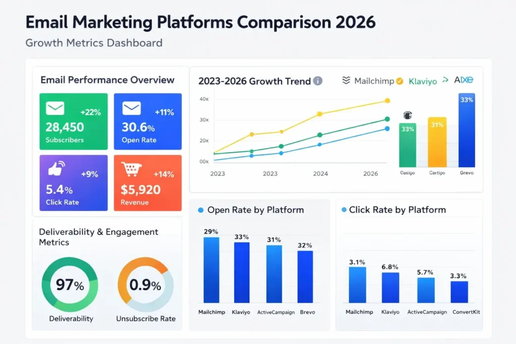 comparing email marketing platforms important 2026